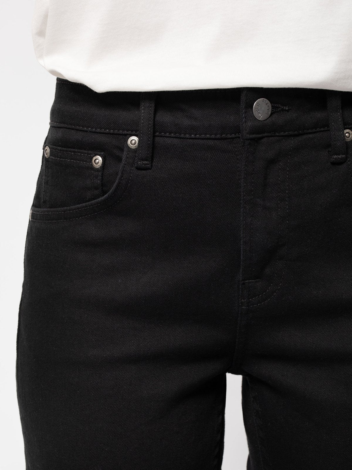 Jean droit noir en coton bio - Straight sally ever black