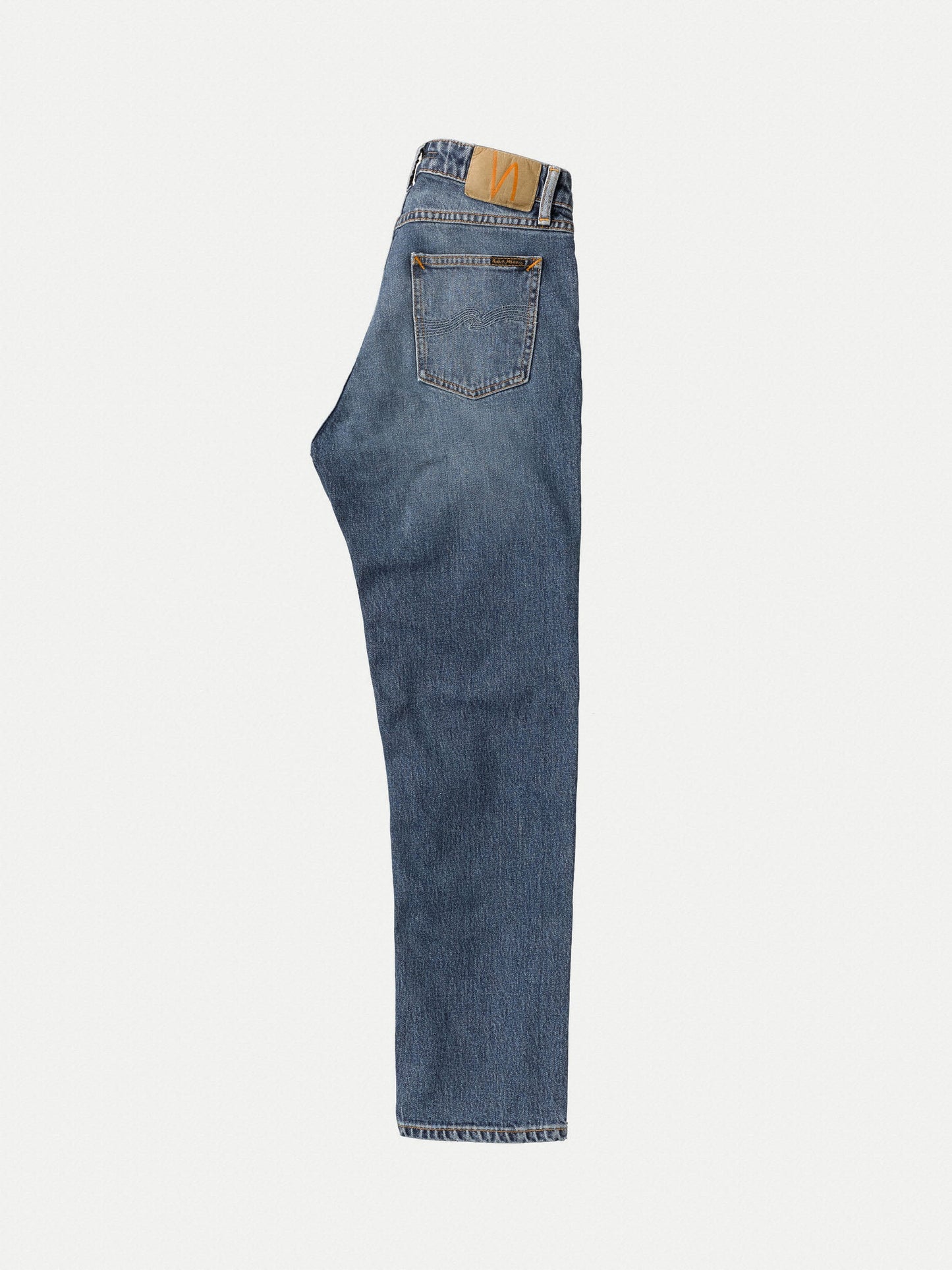 Jean droit bleu en coton bio - Straight Sally Indigo Autumn