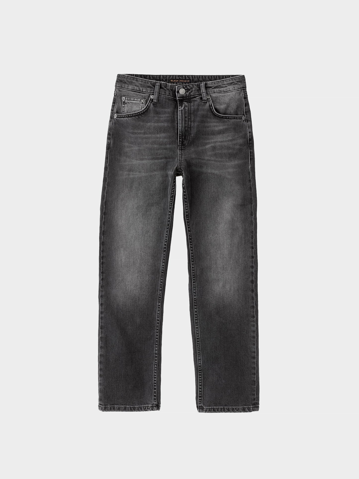Jean droit gris délavé coton bio - straight sally midnight rumble
