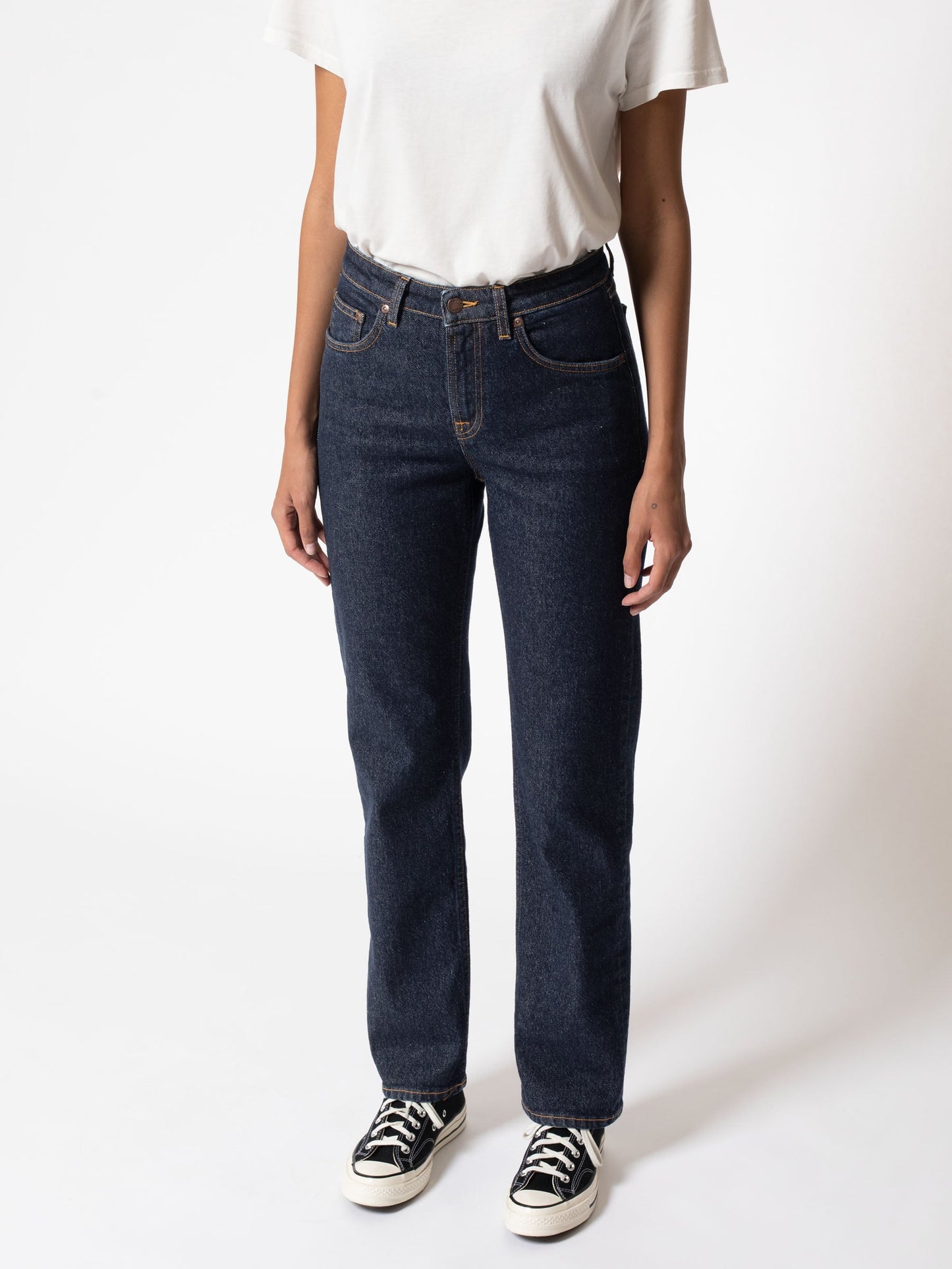 Jean droit brut en coton bio - Straight Sally Open Blue