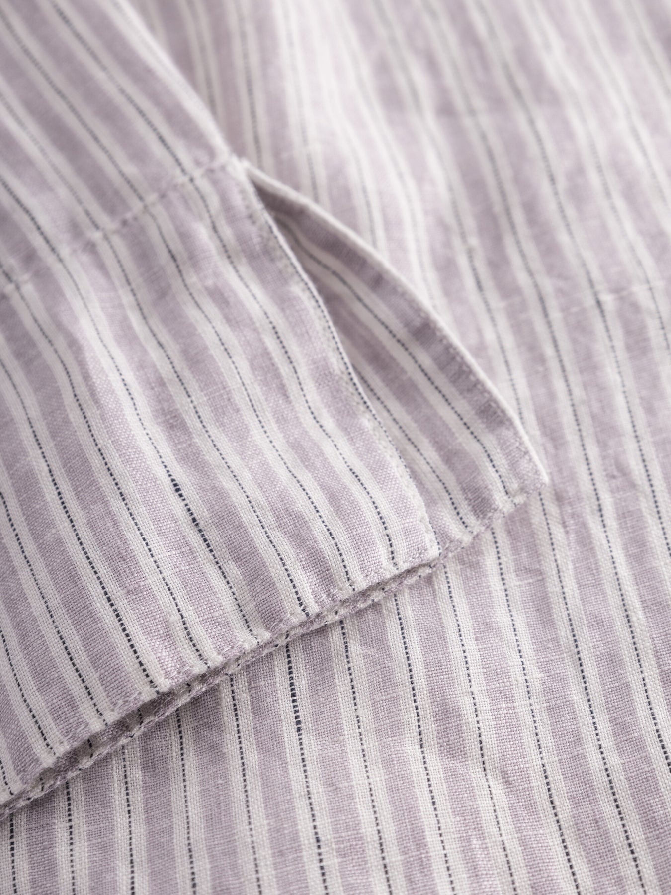 Chemiser rayé en lin bio - striped linen shirt