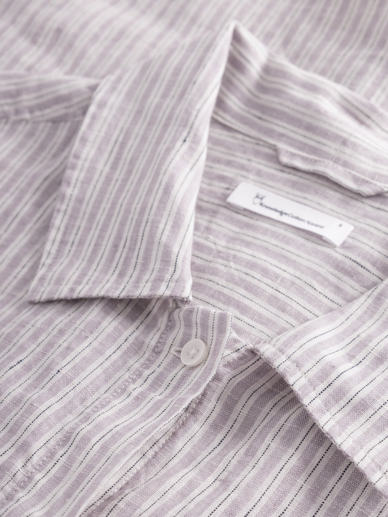 Chemiser rayé en lin bio - striped linen shirt