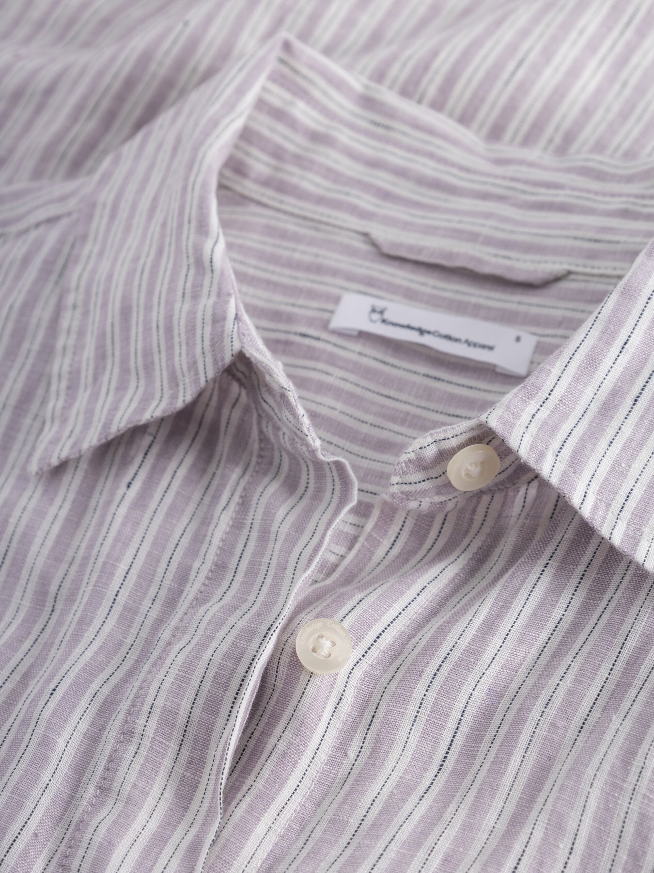 Robe chemise rayée en lin bio - striped linen shirt dress