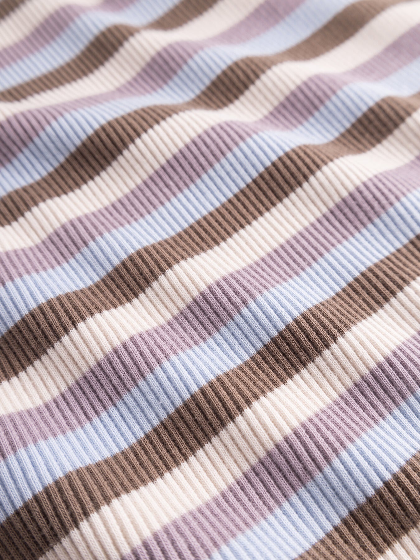Débardeur rayée en coton bio - striped racer rib top multi color