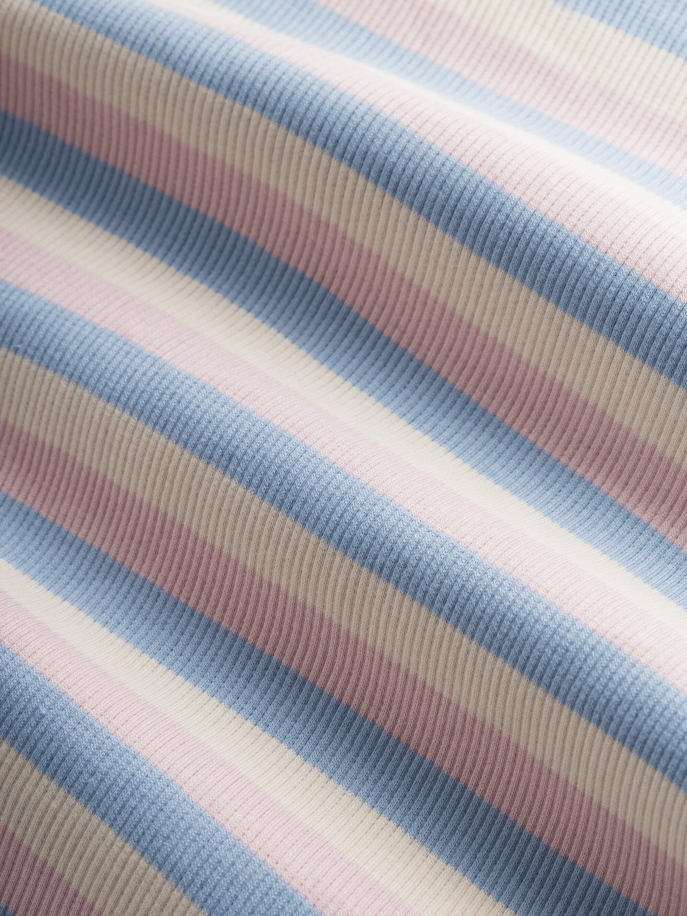 Débardeur rayé en coton bio - striped rib strap top stripe