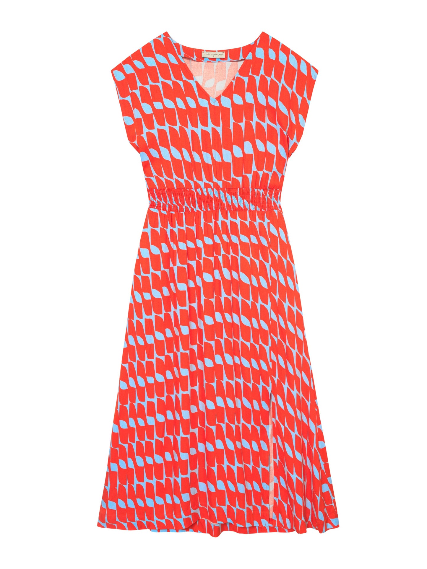 Robe en ecovero | rouge "Sun is up dress - red"