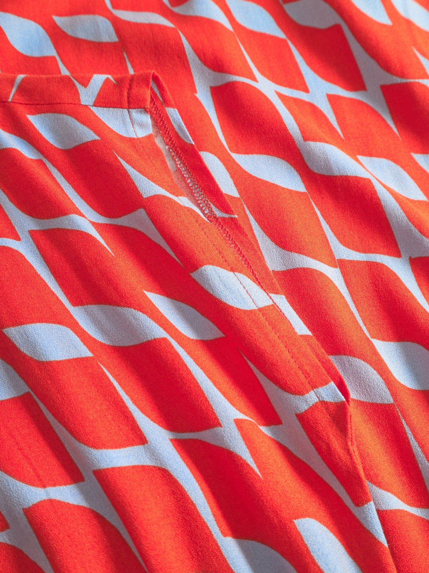Robe en ecovero | rouge "Sun is up dress - red"