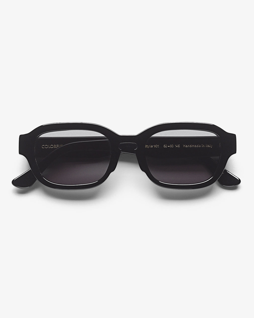 Lunettes de soleil en acetate biodegradable - 01 deep black solid black