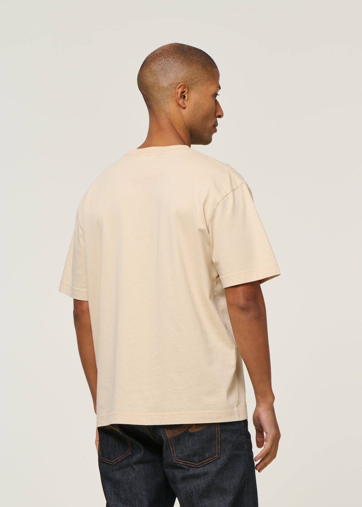 T-shirt oversize en coton bio | beige "t-shirt japo25 creme - cream"