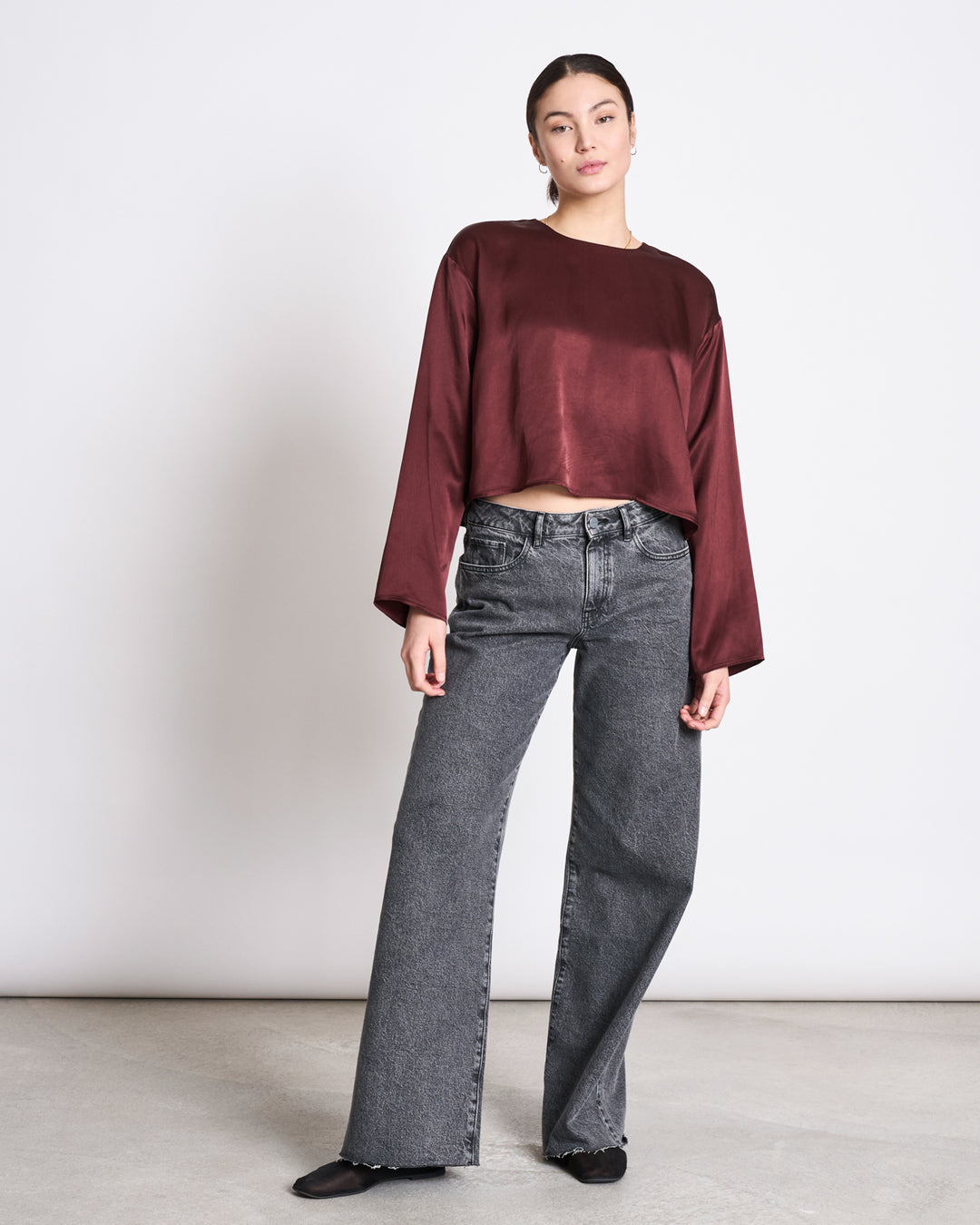 Blouse en viscose CIRCULOSE® | orange "Yame - intense rust"