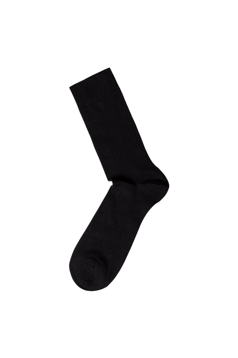Chaussettes hautes noires coton biologique