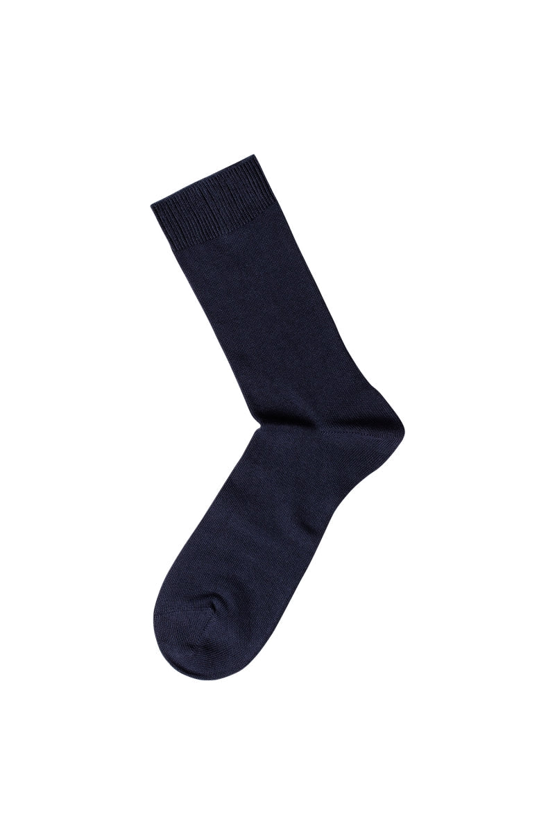 Chaussettes hautes marine coton biologique