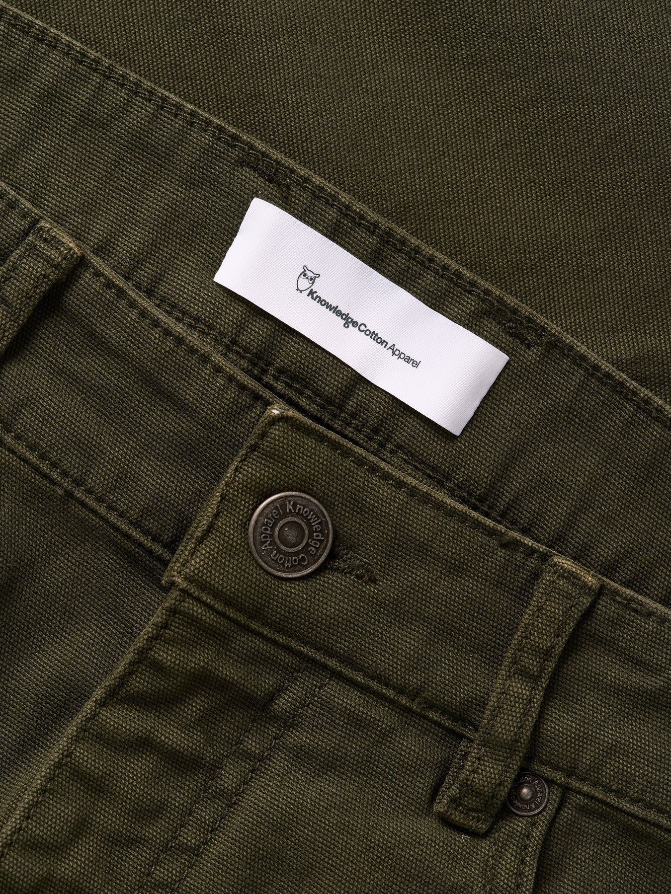 Pantalon vert forêt en sergé de coton bio - tim canvas relaxed fit forrest night