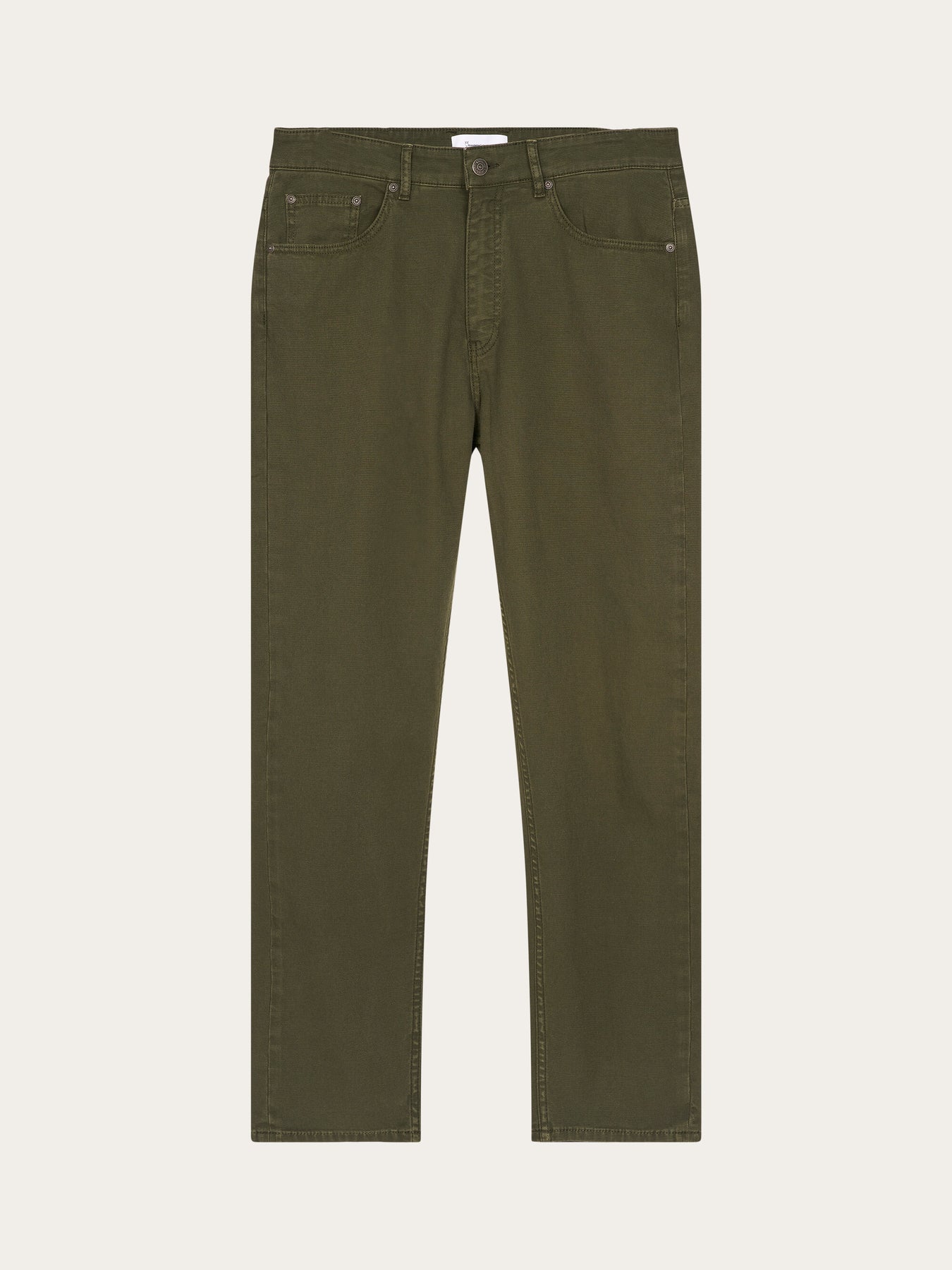 Pantalon vert forêt en sergé de coton bio - tim canvas relaxed fit forrest night