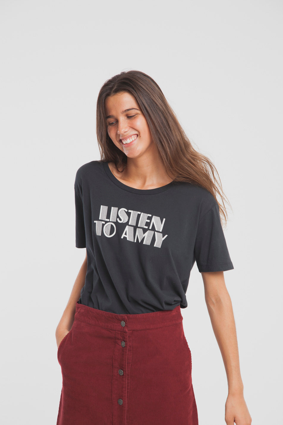 T-shirt en coton bio listen to amy