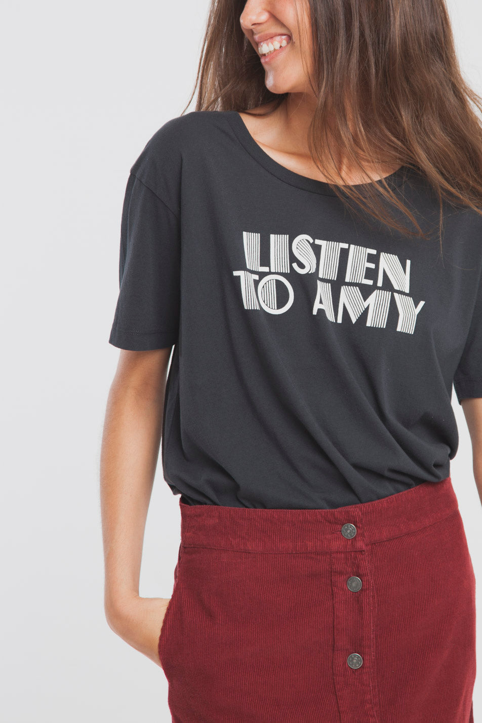 T-shirt en coton bio listen to amy