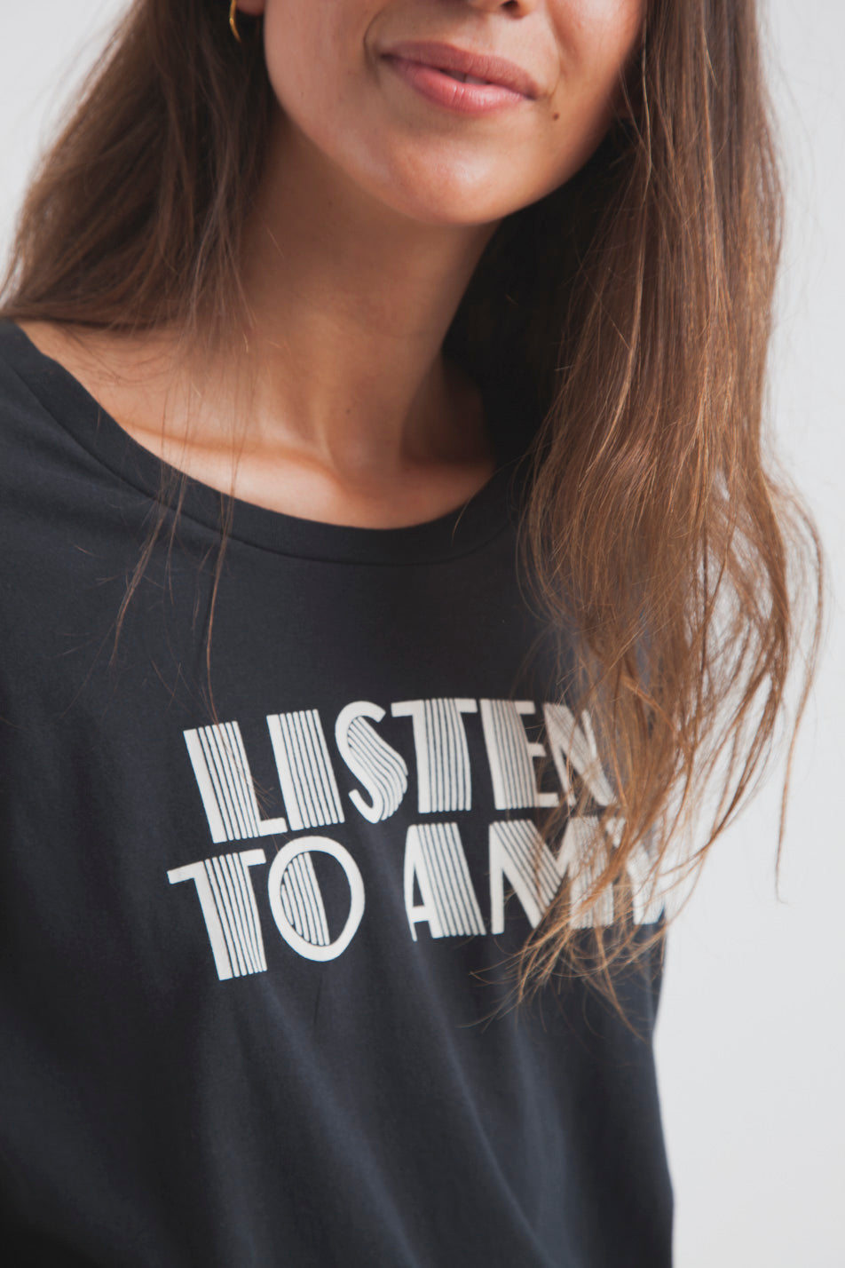 T-shirt en coton bio listen to amy
