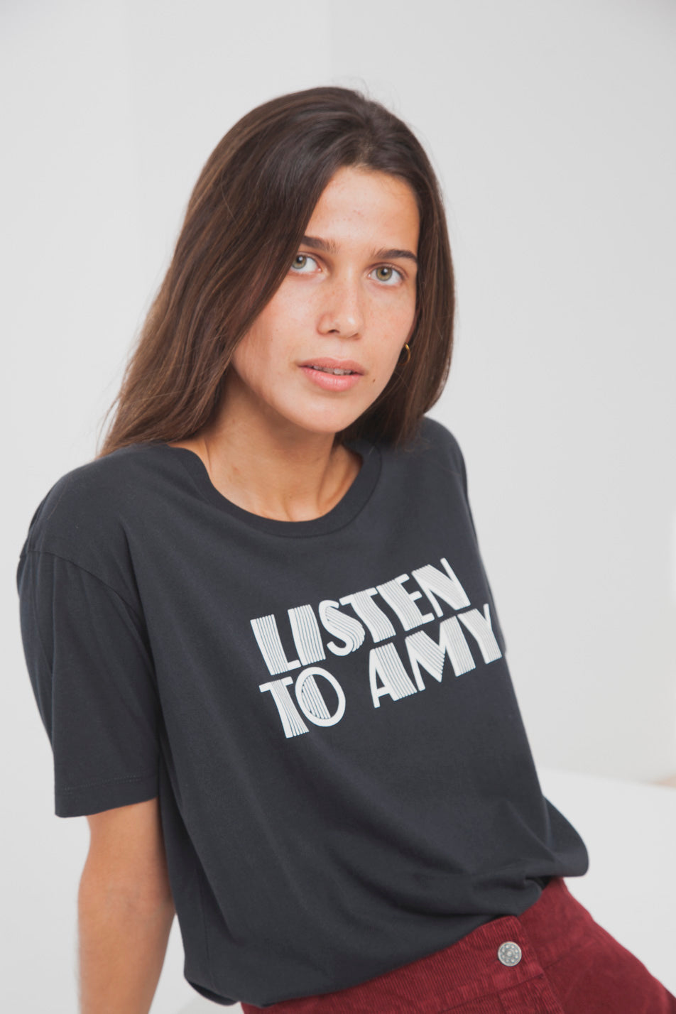T-shirt en coton bio listen to amy