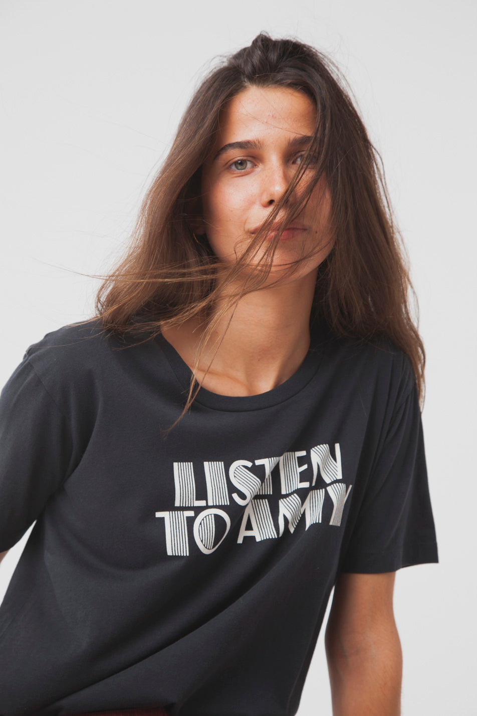 T-shirt en coton bio listen to amy
