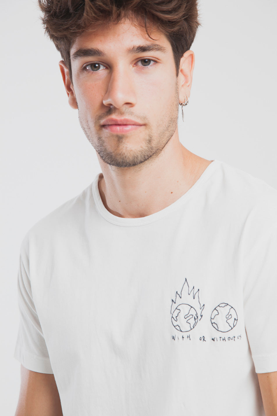T-shirt en coton bio with or without