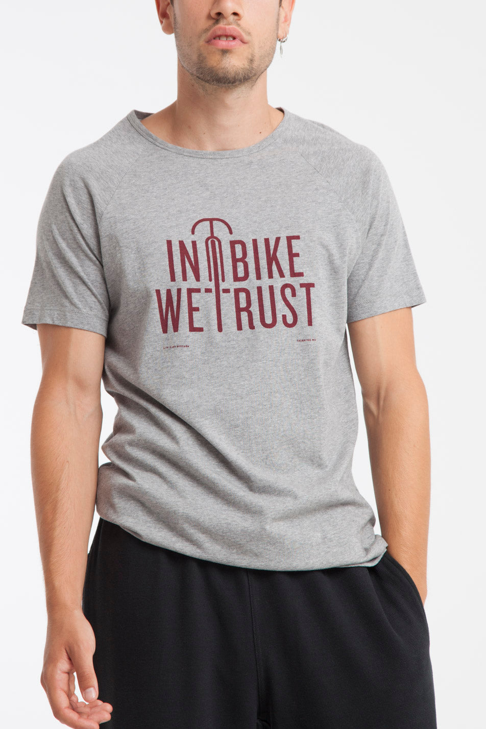 T-shirt en coton bio in bike we trust