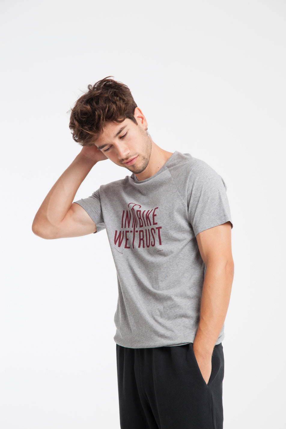 T-shirt en coton bio in bike we trust