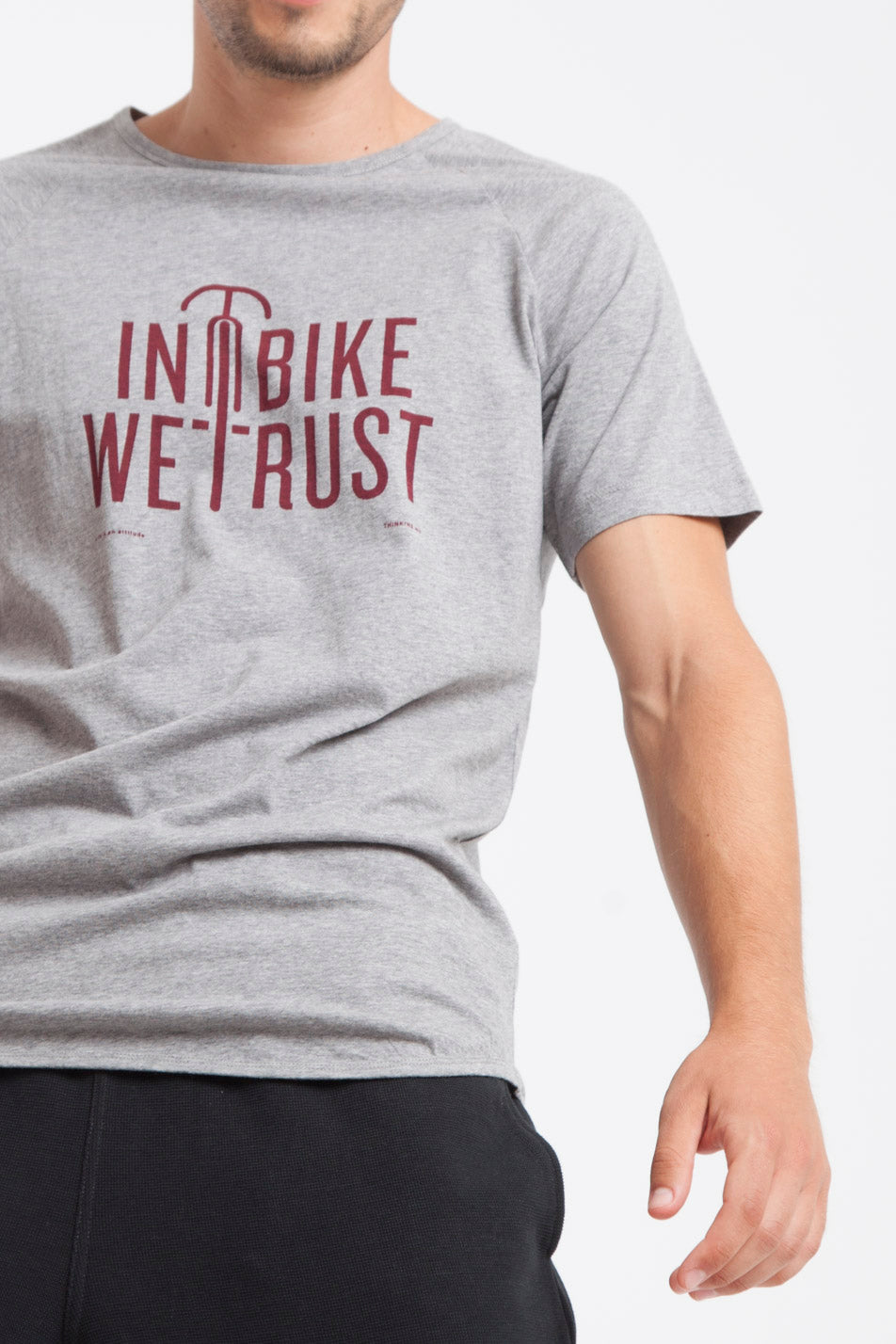 T-shirt en coton bio in bike we trust
