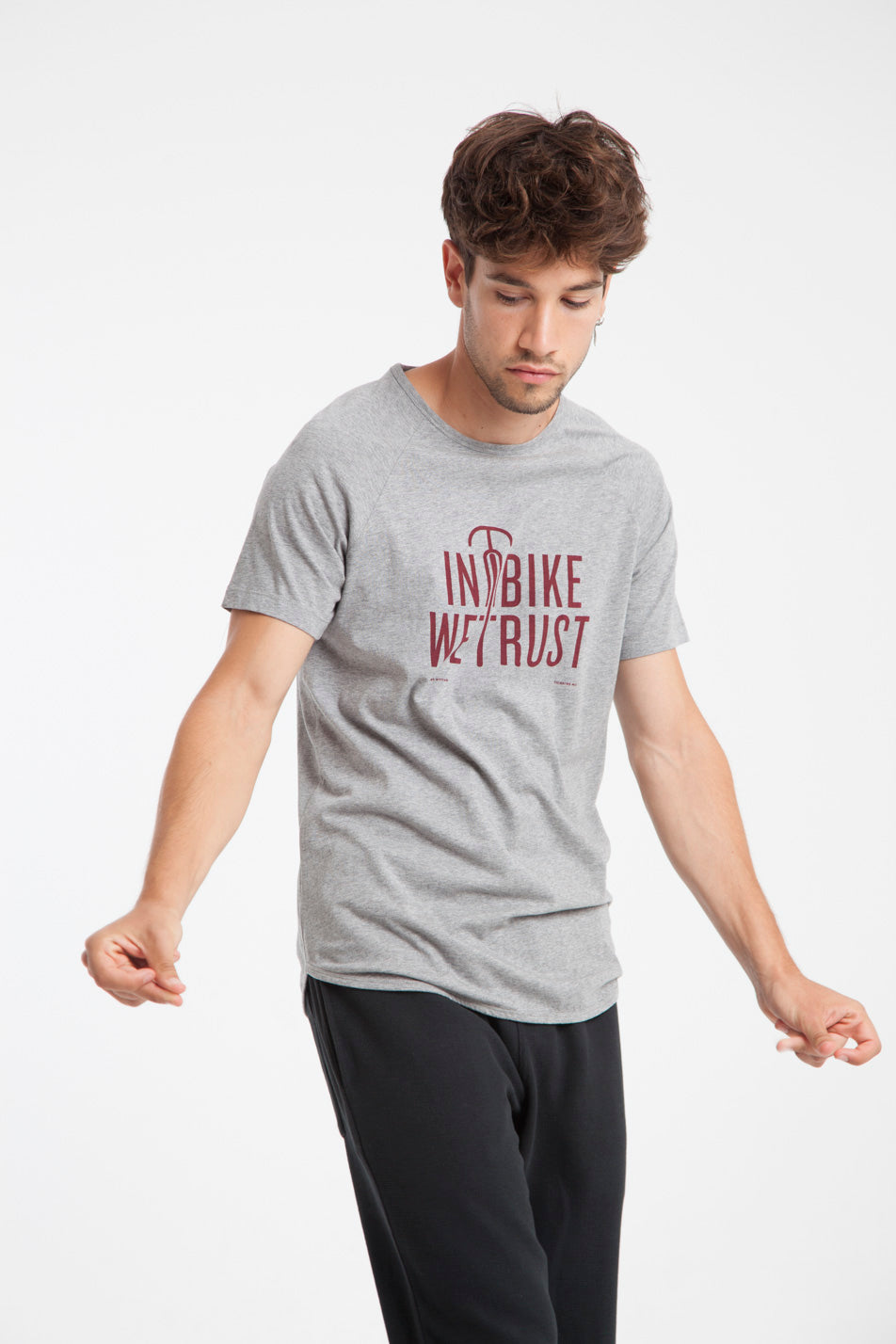 T-shirt en coton bio in bike we trust
