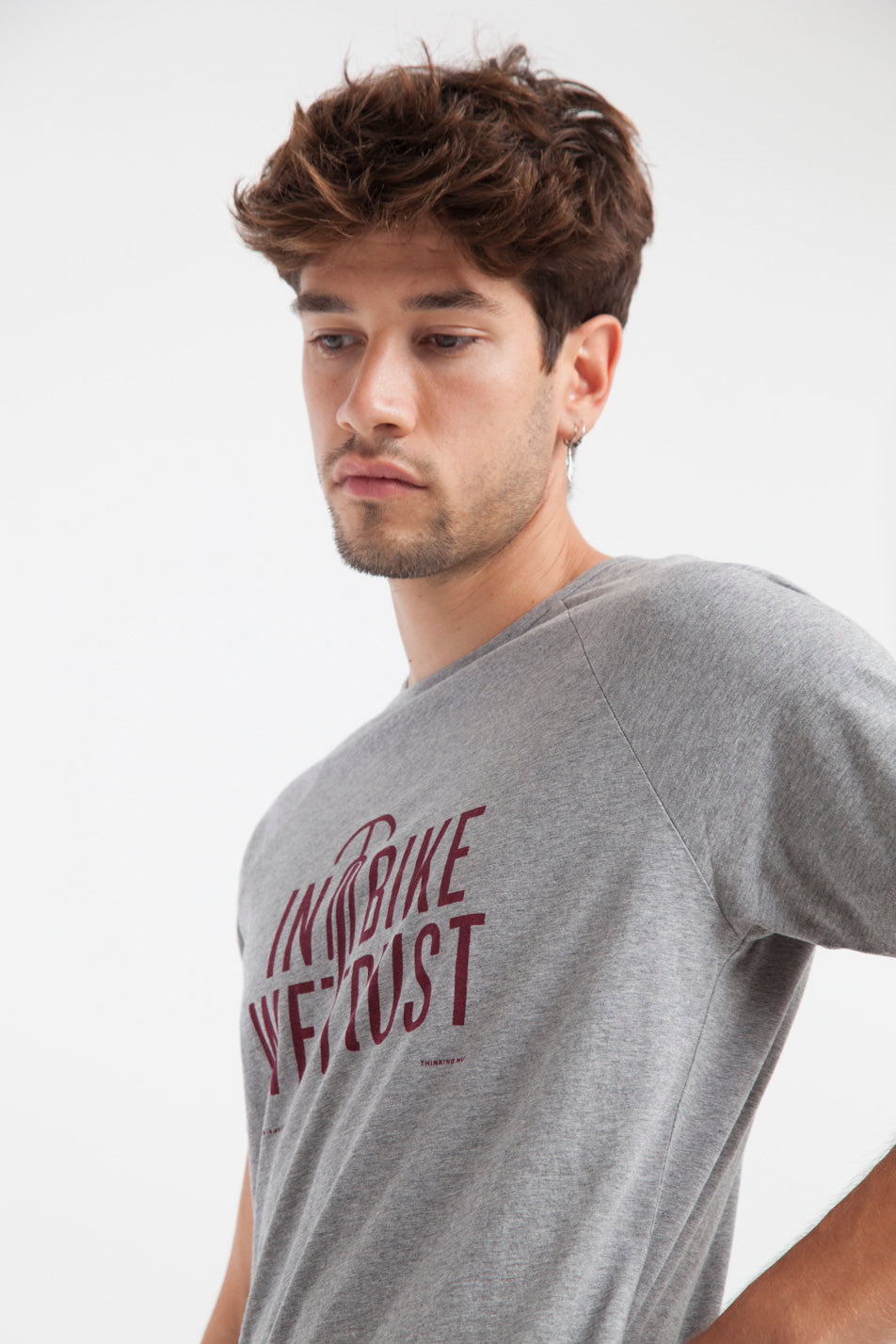 T-shirt en coton bio in bike we trust