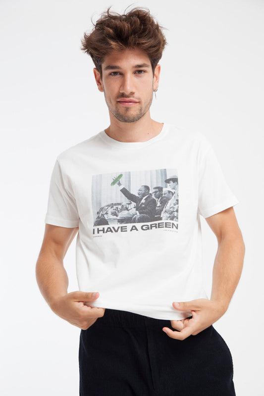 T-shirt en coton bio I have a green