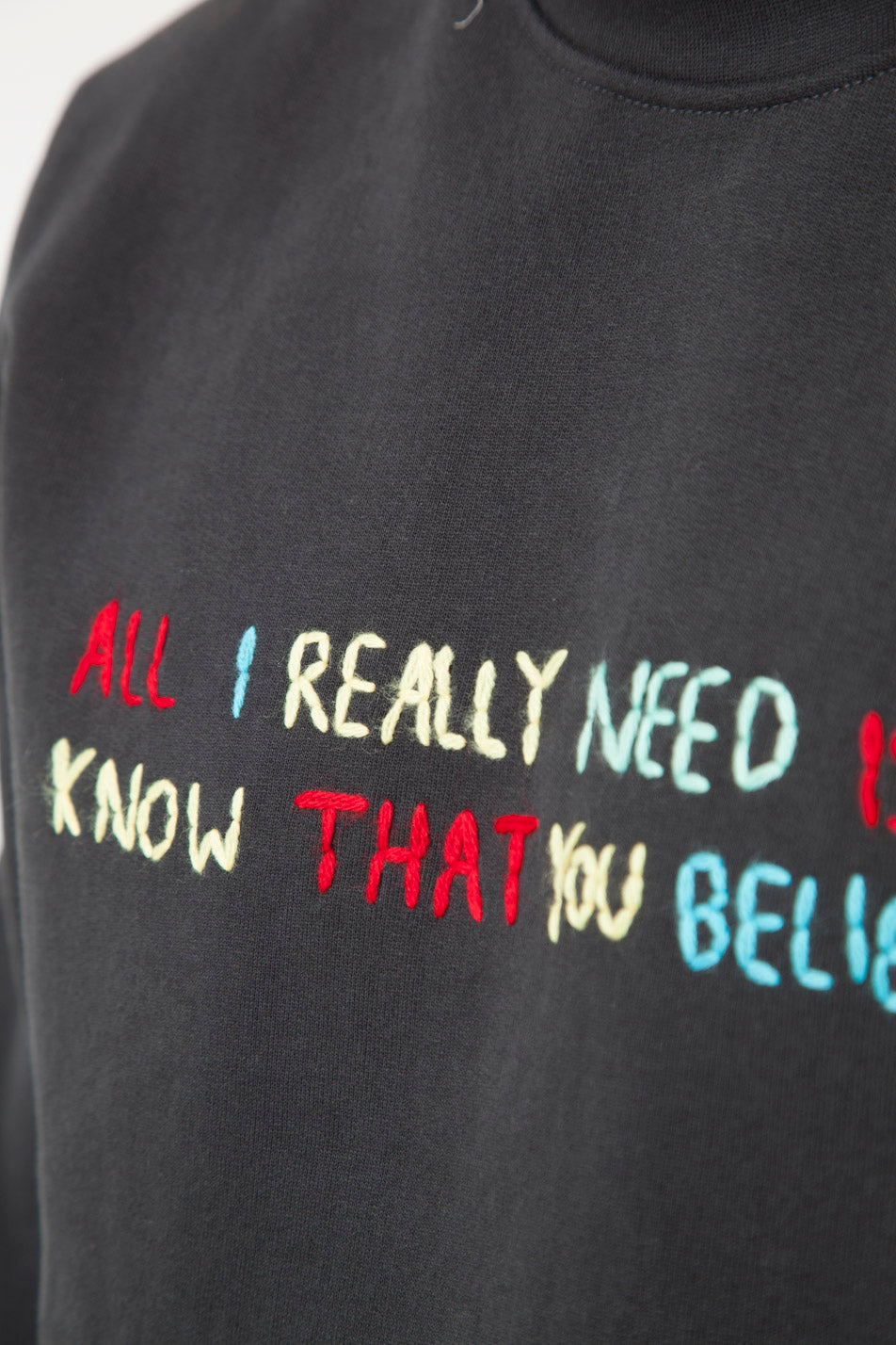 Sweatshirt en coton bio believe