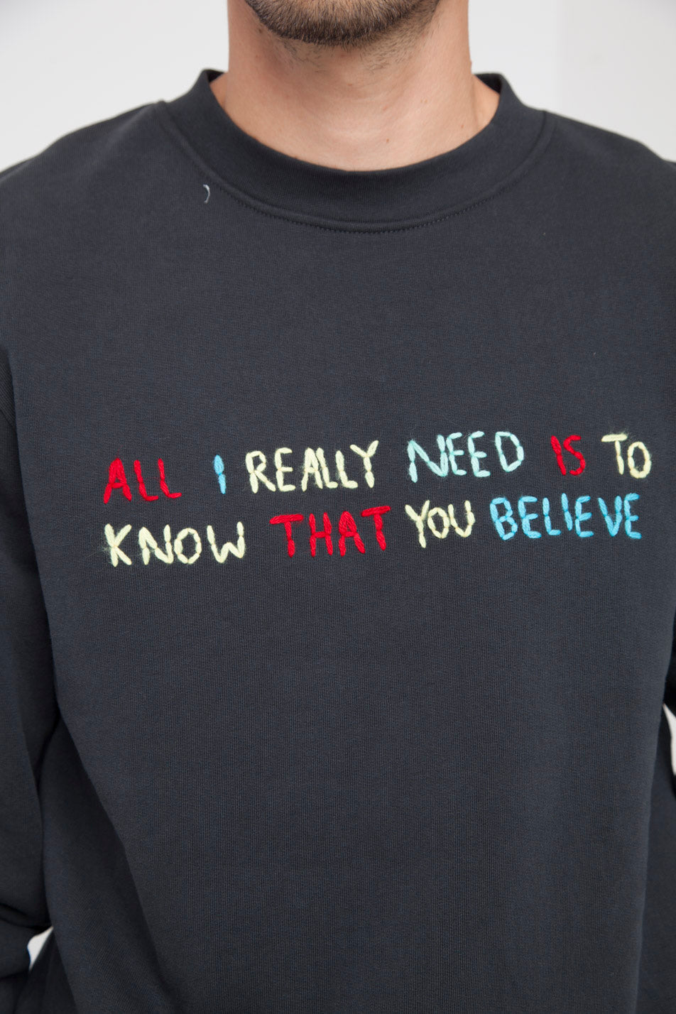 Sweatshirt en coton bio believe