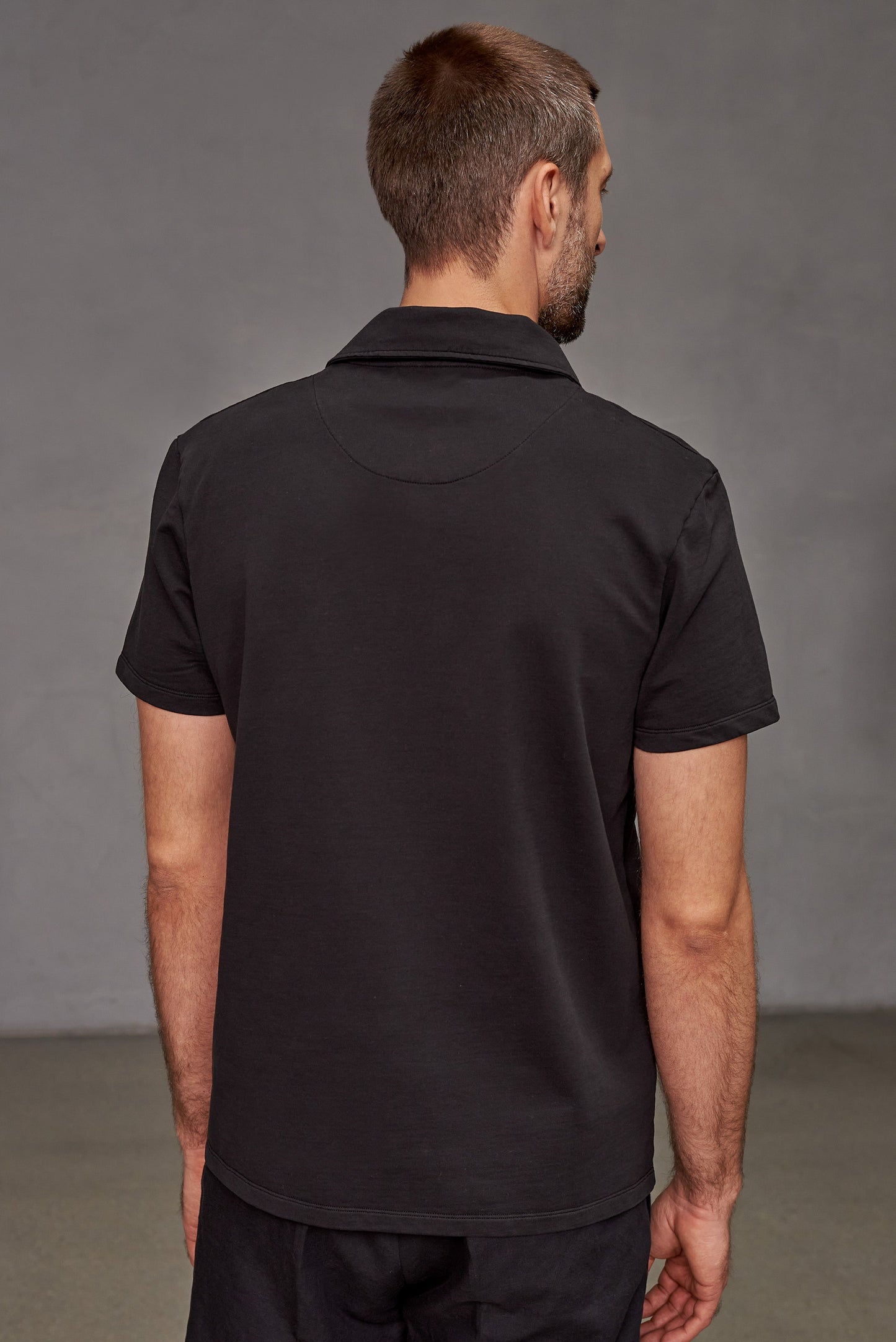 Polo en coton bio | black "todd eco black"