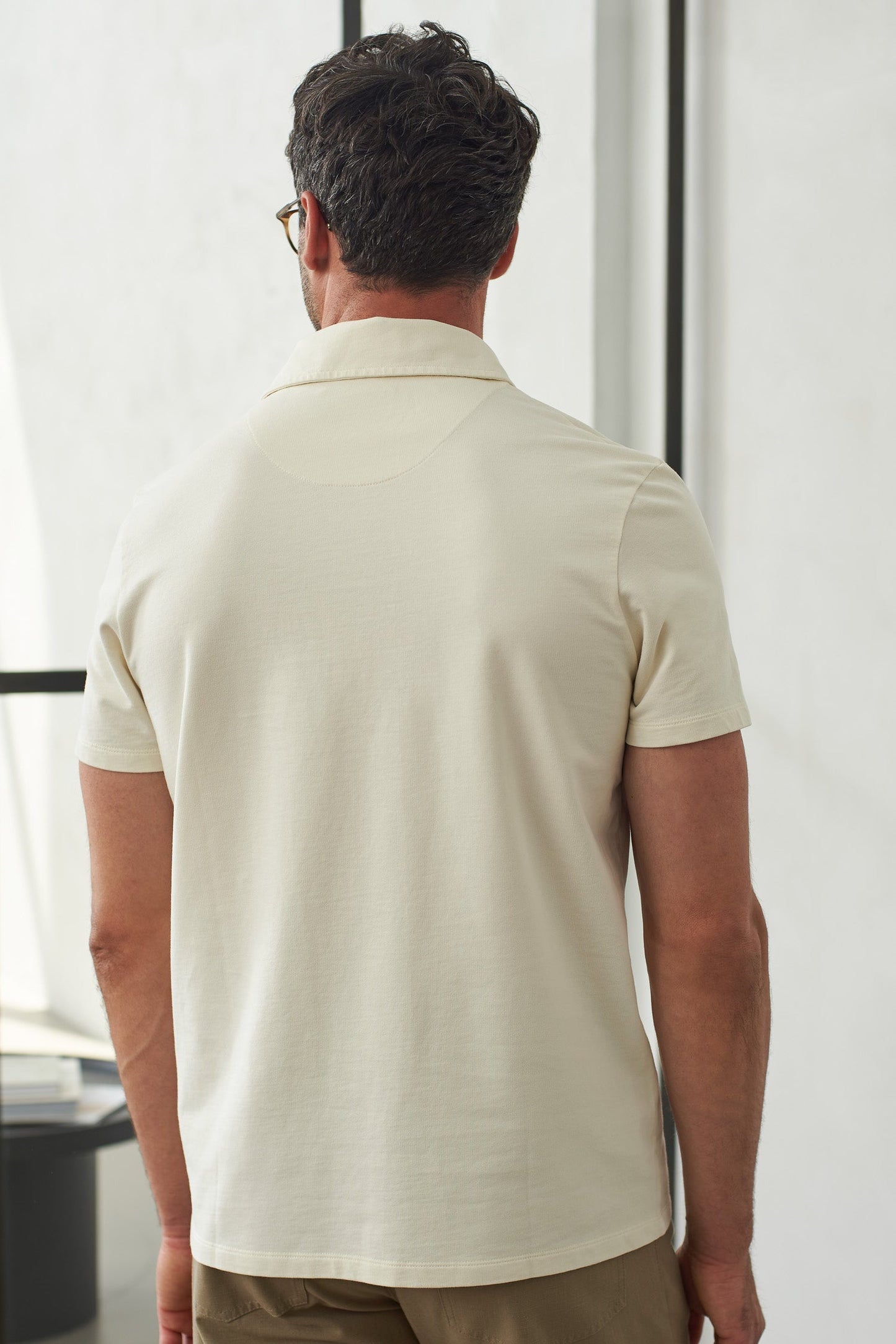 Polo en jersey de coton bio | écru "todd eco ecru"