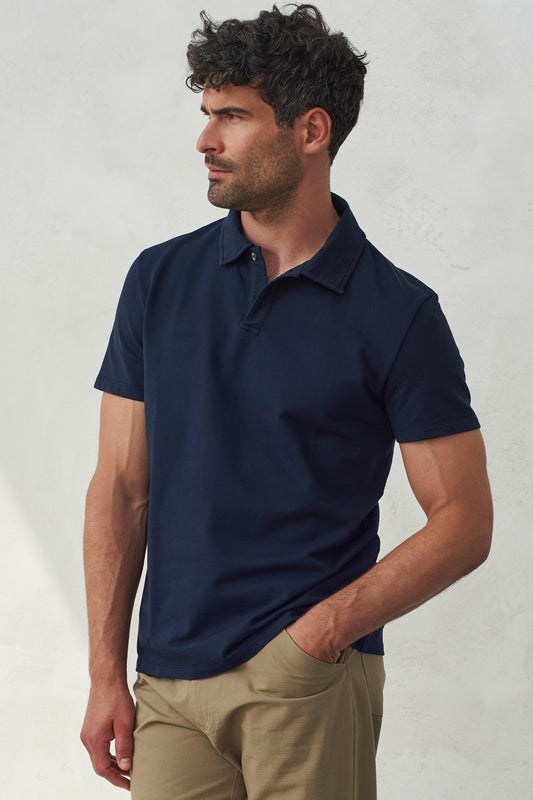 Polo en jersey de coton bio | marine "todd eco navy"