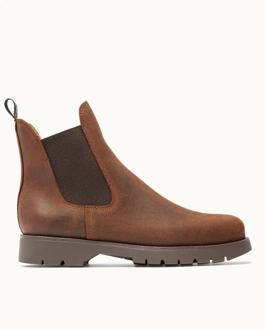 Bottines chelsea made in France en cuir certifié | marron "tonnant ec - cognac"