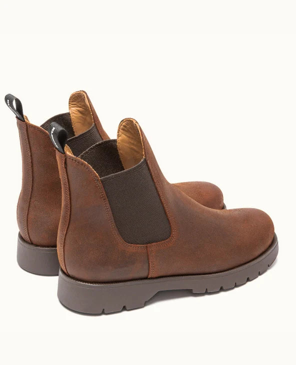 Bottines chelsea made in France en cuir certifié | marron "tonnant ec - cognac"