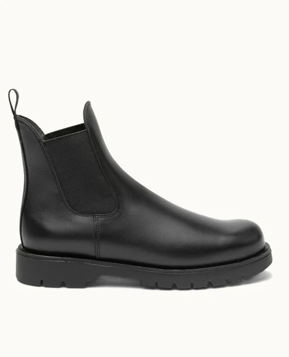 Bottes chelsea made in France en cuir certifié | noir "tonnant"