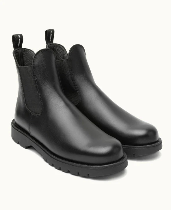 Bottes chelsea made in France en cuir certifié | noir "tonnant"