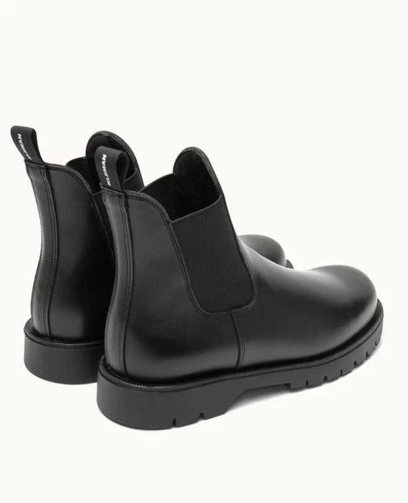 Bottes chelsea made in France en cuir certifié | noir "tonnant"