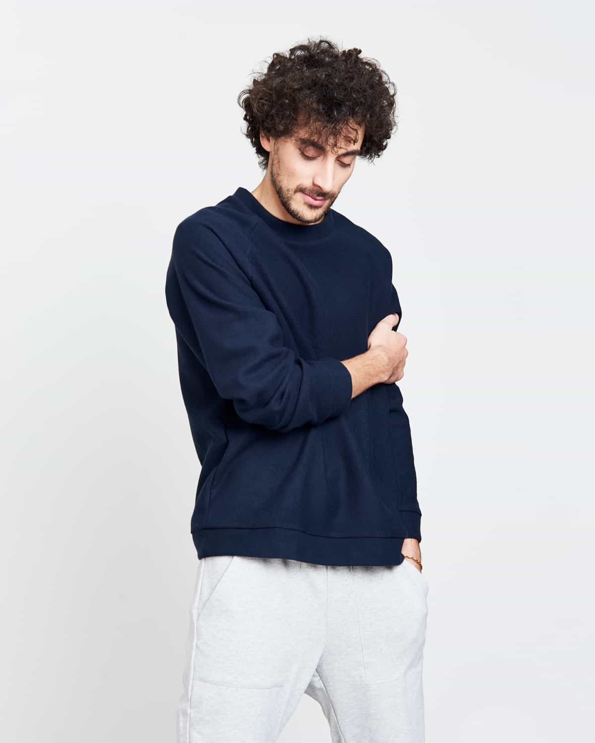 Sweat marine en coton bio - Toulon