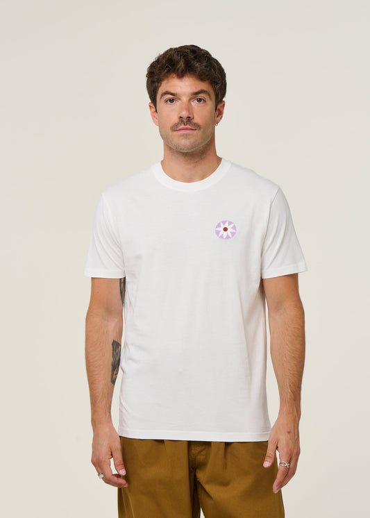 T-shirt en coton bio | blanc "saloum - ecru"