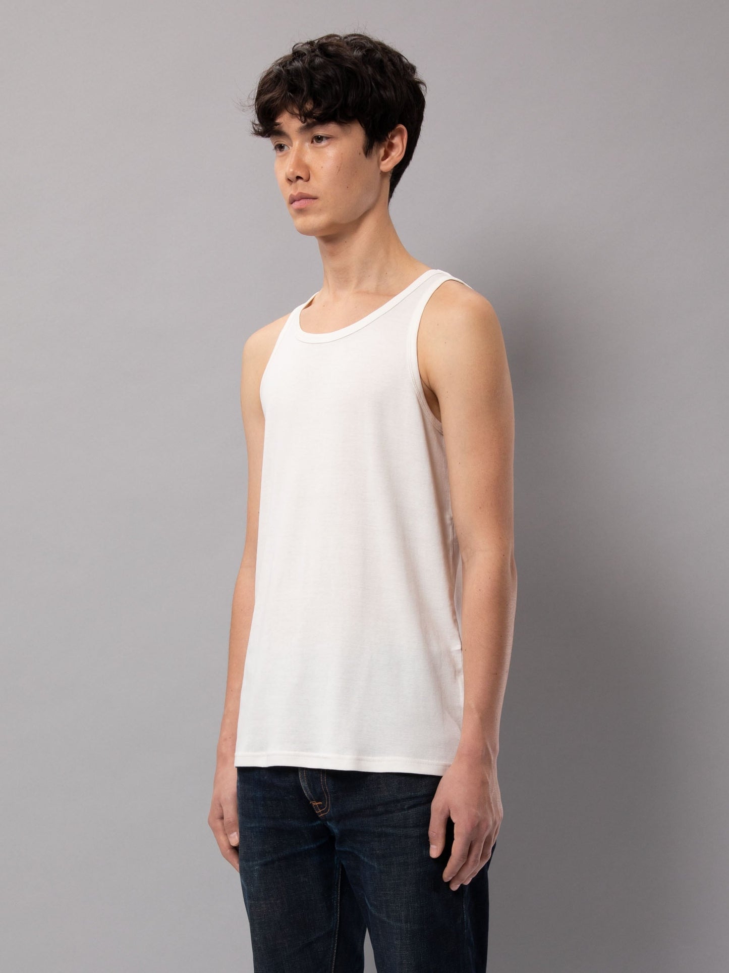 Débardeur blanc en coton bio - Tank Top offwhite