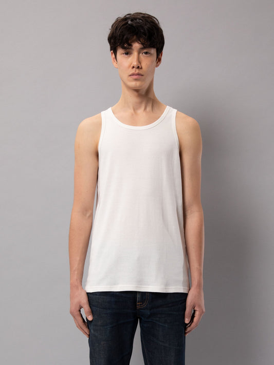 Débardeur blanc en coton bio - Tank Top offwhite