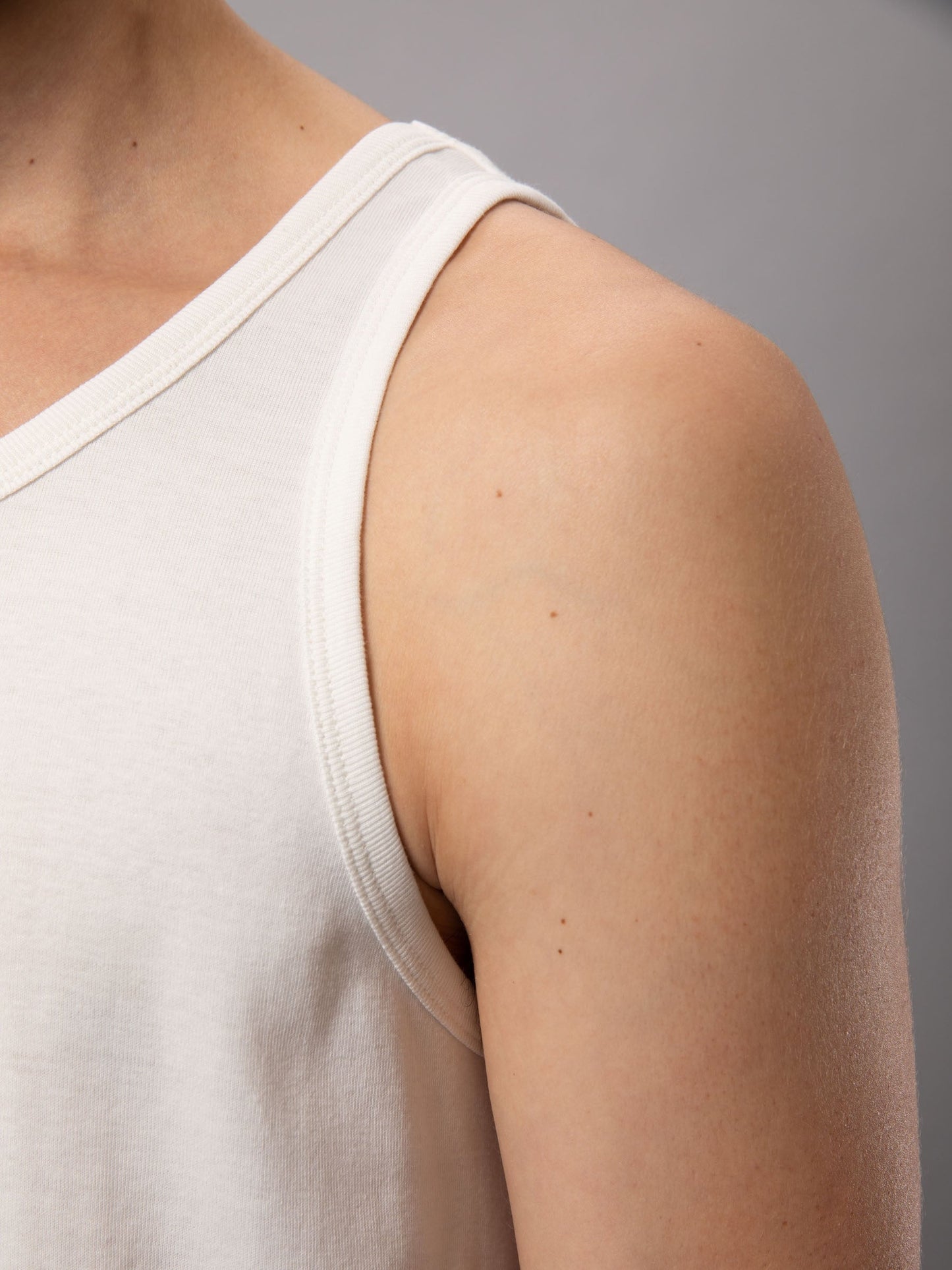 Débardeur blanc en coton bio - Tank Top offwhite