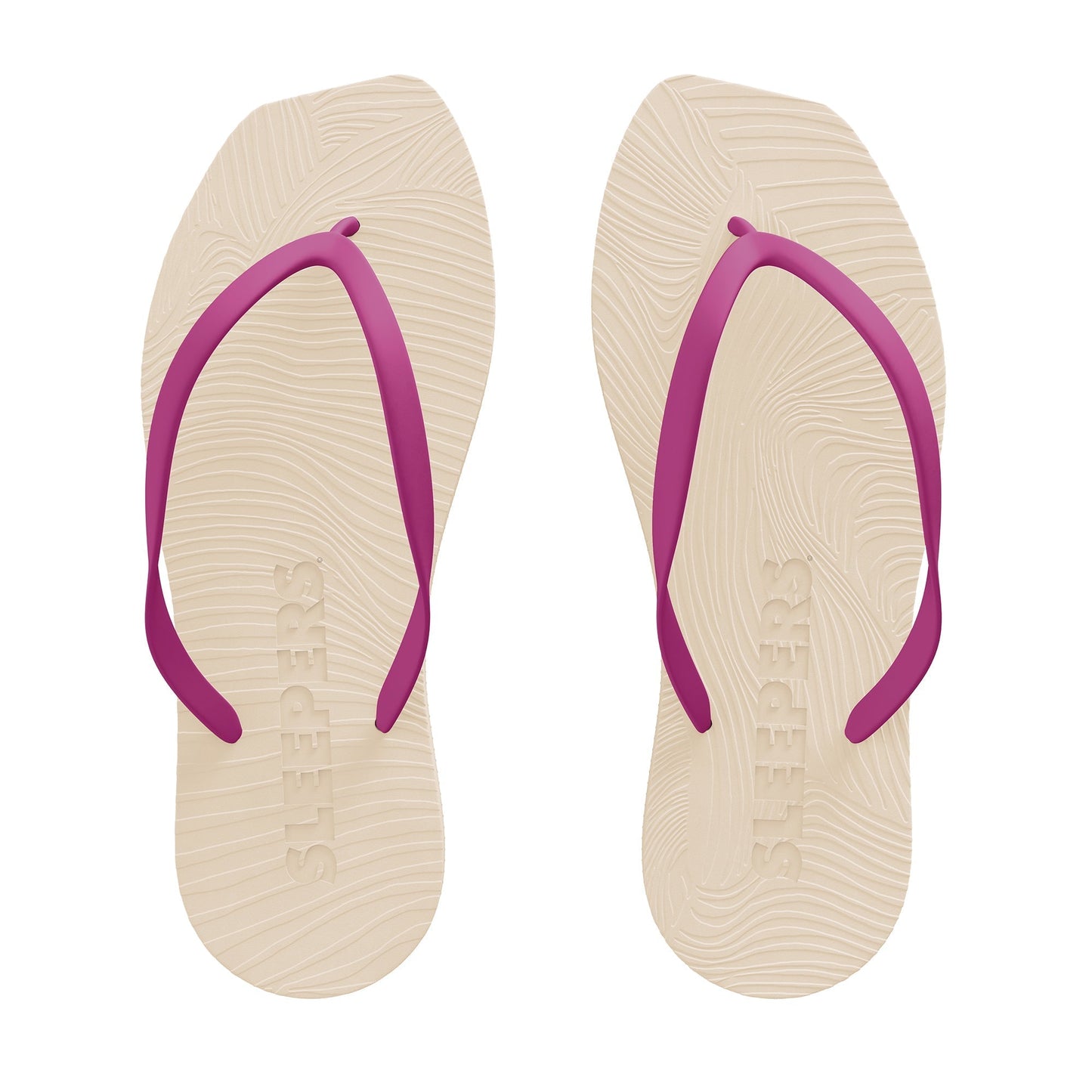 Tongs en caoutchouc naturel | violet "fucsia tapered"