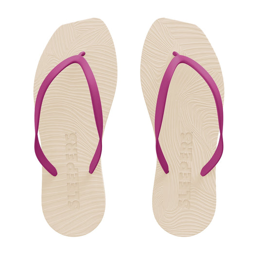 Tongs en caoutchouc naturel | violet "fucsia tapered"