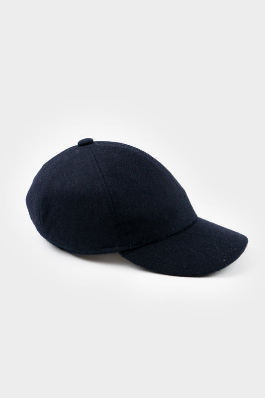 Casquette en laine recyclée | marine "cappello ted blu notte"