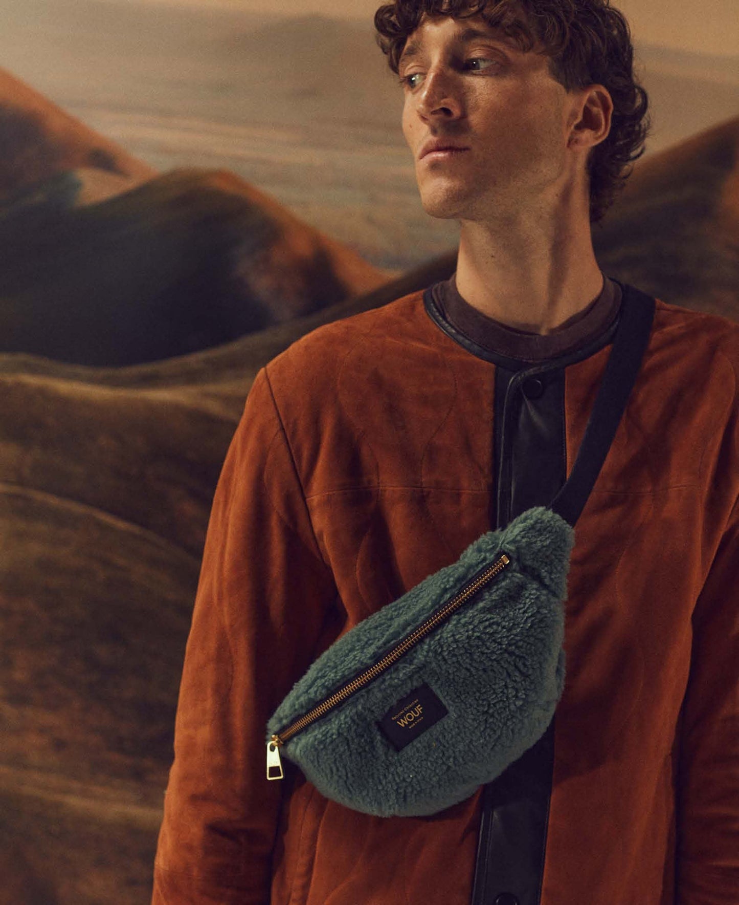 Banane verte en recyclé | "moss waist bag"