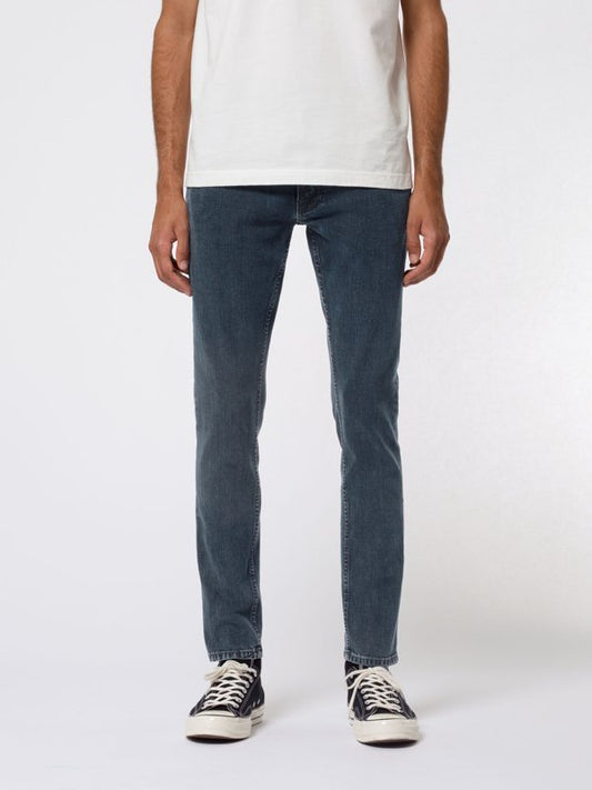 Jean skinny bleu foncé en coton bio - Tight Terry black ocean
